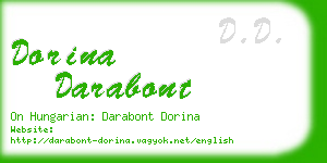 dorina darabont business card